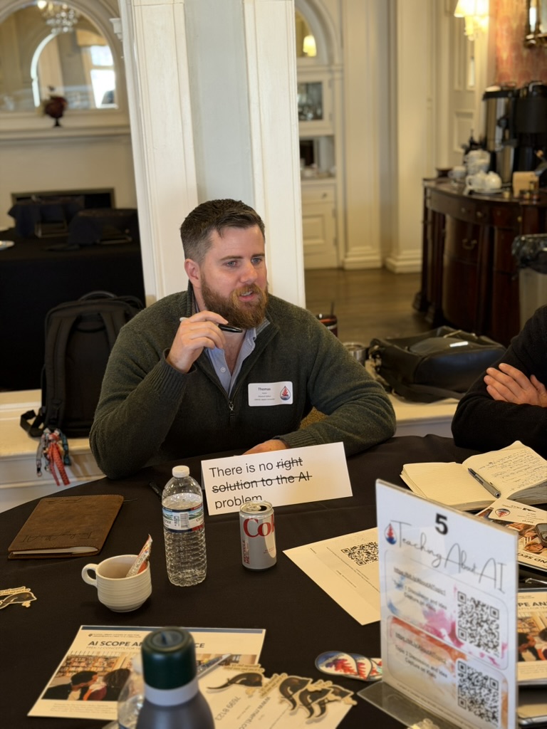 Thomas Corbin and a modified statement 1 table tent